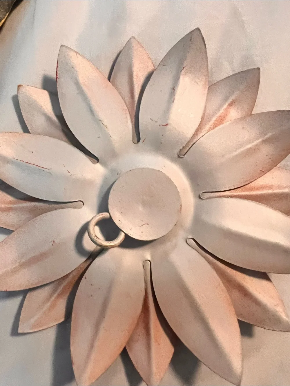 Decorative Metal Wall Flower Trio - Gray & Pink Metal Home Accents